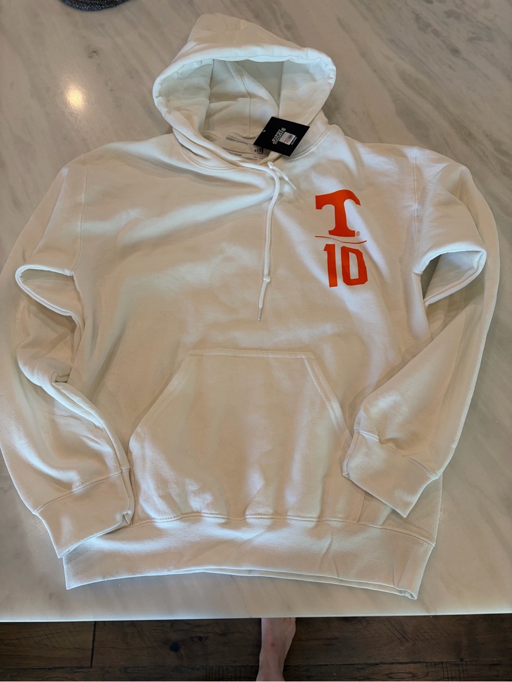 Tennessee Volunteers Cheatham #10 NIL Hoodie Small White Urban Champs Vols